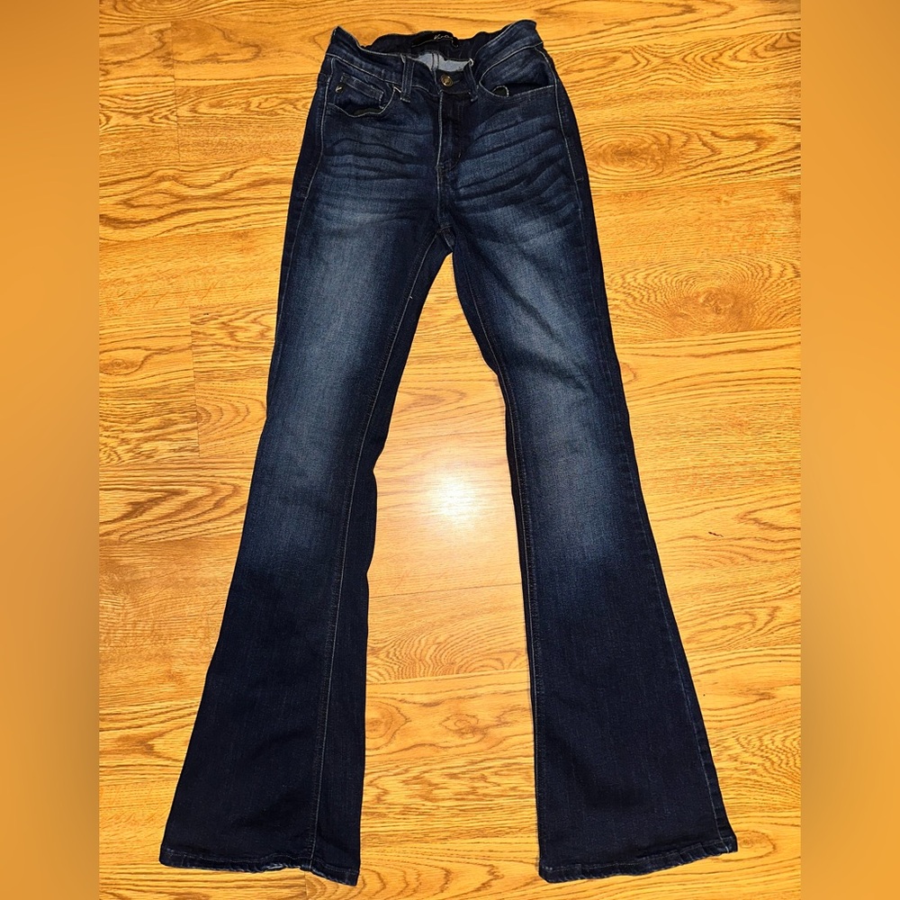 KanCan Blue Flare Wide Leg Jeans